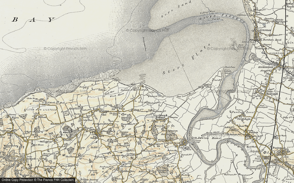 Old Map of Stolford, 1898-1900 in 1898-1900