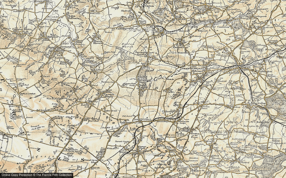 Old Map of Ston Easton, 1899 in 1899