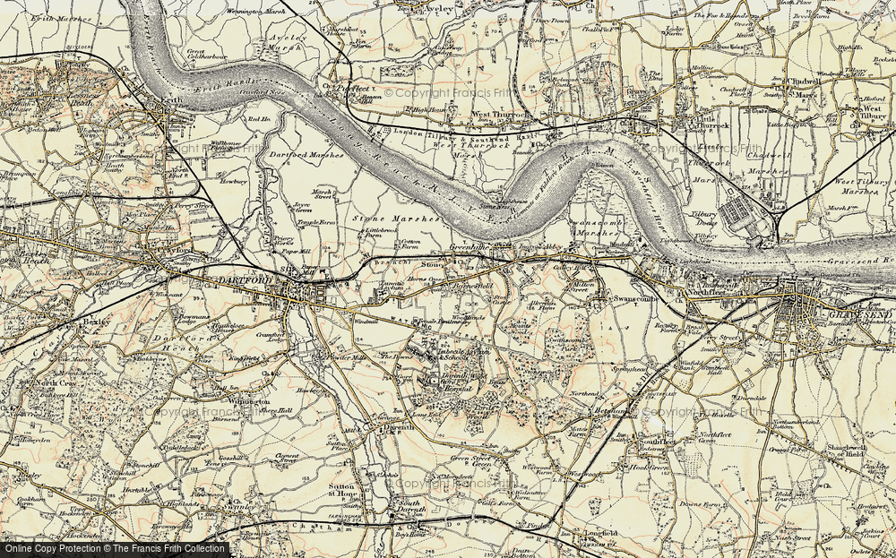 Old Map of Stone, 1897-1898 in 1897-1898