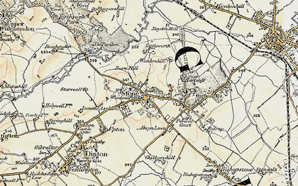 Old map of Stone in 1898