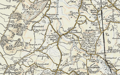 Old map of Stone in 1899-1900