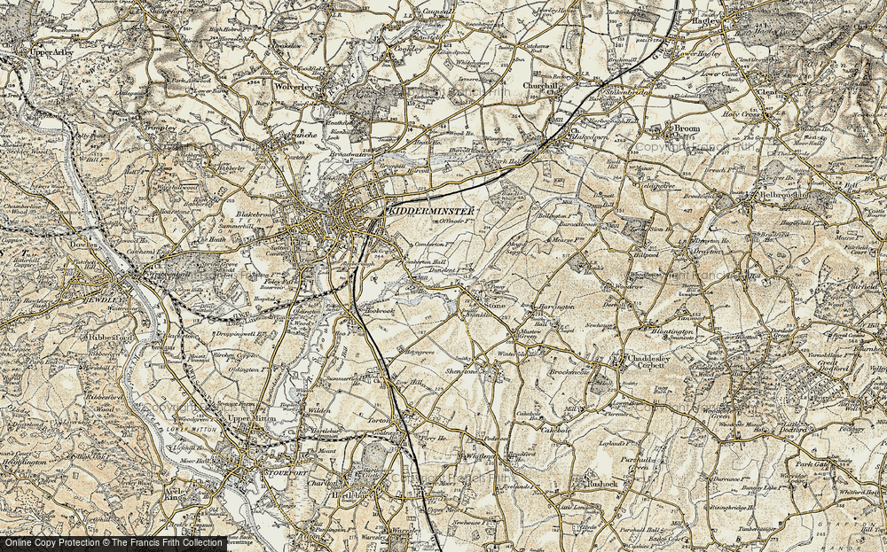Old Map of Stone, 1901-1902 in 1901-1902