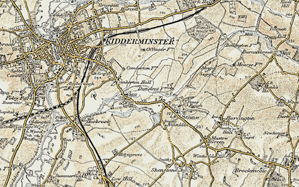 Old map of Stone in 1901-1902