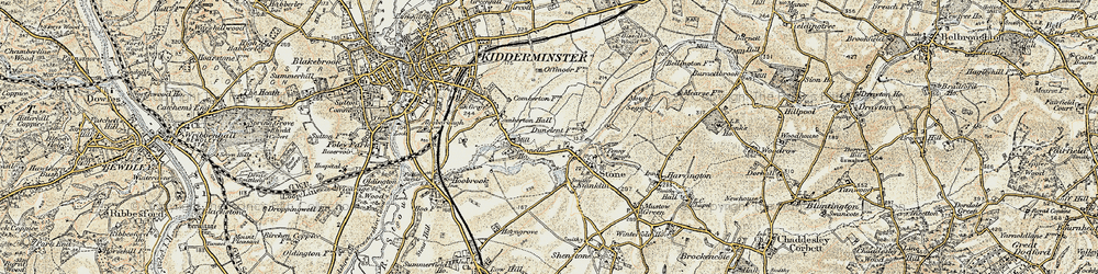Old map of Stone in 1901-1902