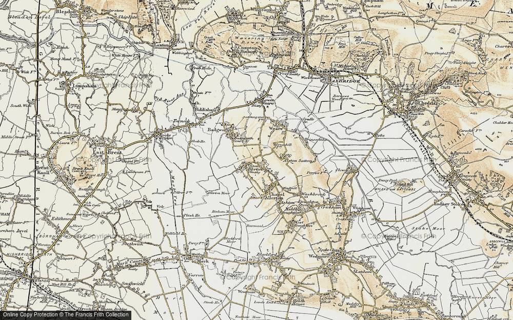 Old Map of Stone Allerton, 1899-1900 in 1899-1900