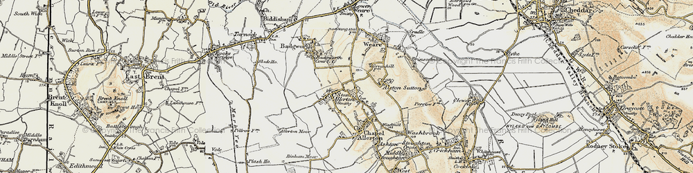 Old map of Stone Allerton in 1899-1900