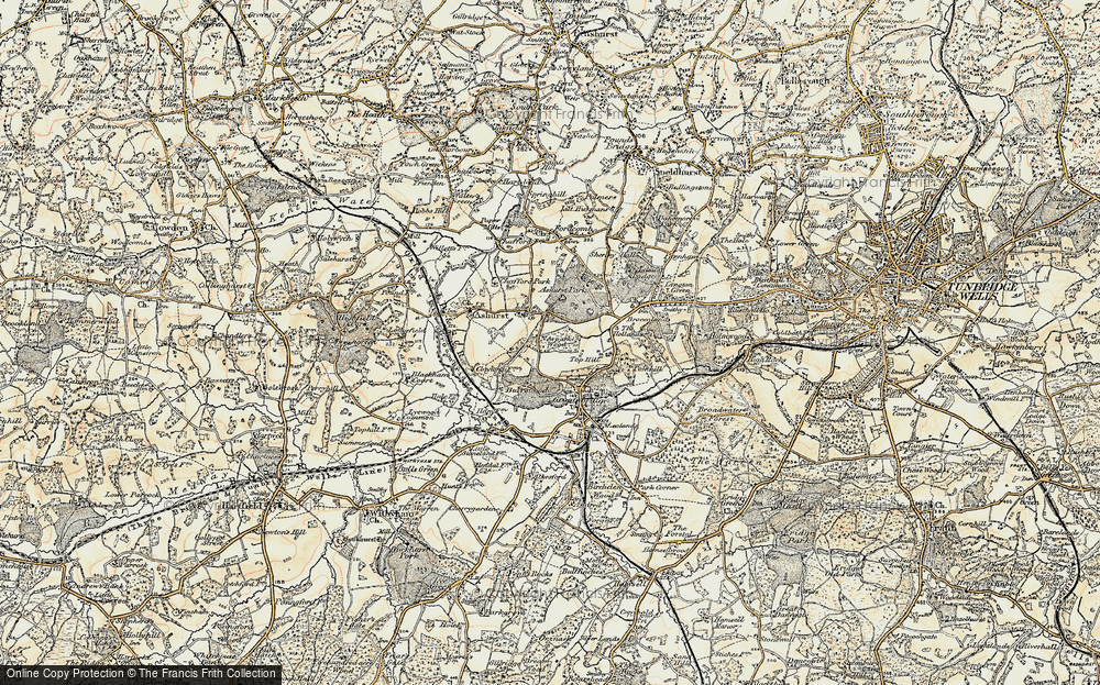 Old Map of Stone Cross, 1897-1898 in 1897-1898