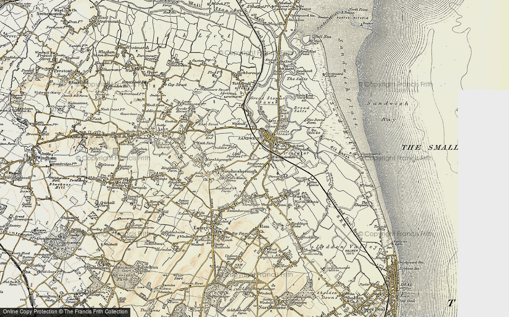 Old Map of Stone Cross, 1898-1899 in 1898-1899