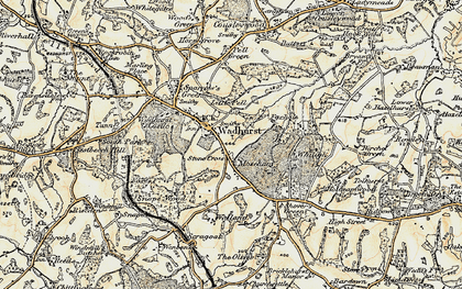 Old map of Moseham in 1898