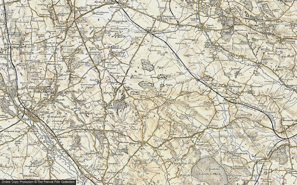 Old Map of Stone Heath, 1902 in 1902