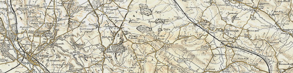 Old map of Stone Heath in 1902