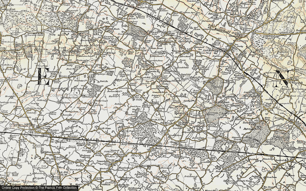 Old Map of Stone Hill, 1897-1898 in 1897-1898