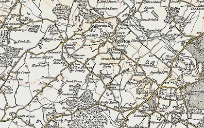 Old map of Stone Hill in 1897-1898