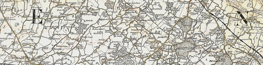 Old map of Stone Hill in 1897-1898