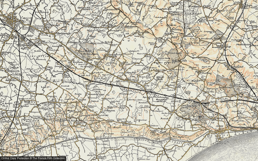 Old Map of Stone Hill, 1898 in 1898