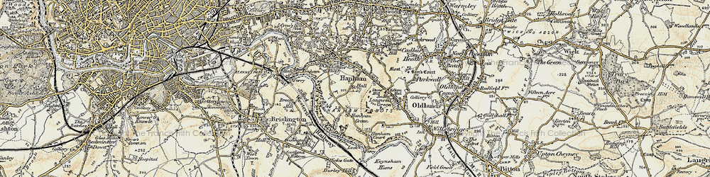 Old map of Stone Hill in 1899