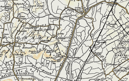 Old map of Stone in Oxney in 1898
