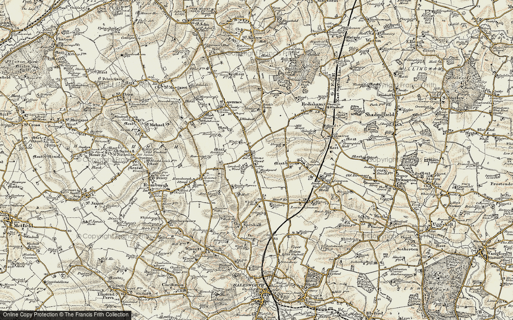 Old Map of Stone Street, 1901-1902 in 1901-1902