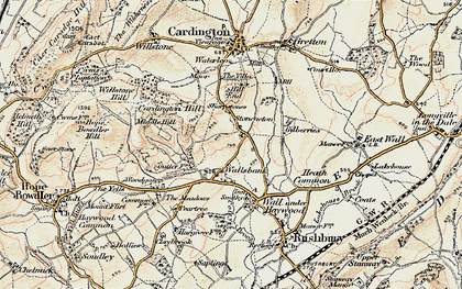 Old map of Stoneacton in 1902