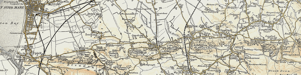 Old map of Stonebridge in 1899-1900