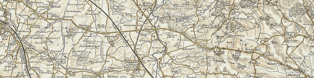 Old map of Stonebridge in 1901-1902