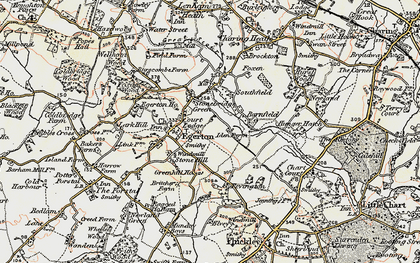 Old map of Stonebridge Green in 1897-1898
