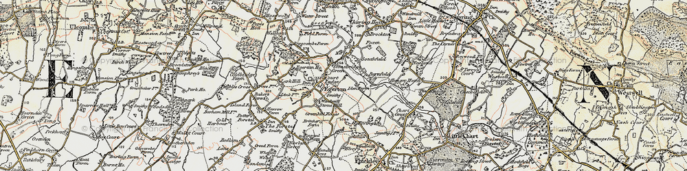 Old map of Stonebridge Green in 1897-1898