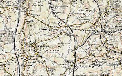 Old map of Stonebroom in 1902-1903