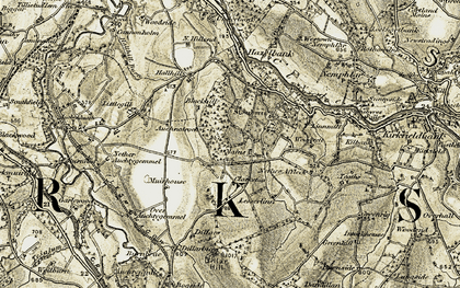 Old map of Lesser Linn in 1904-1905