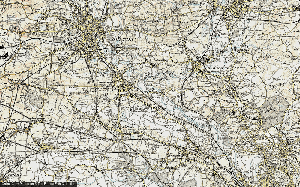 Old Map of Stoneclough, 1903 in 1903