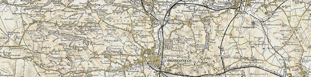 Old map of Stonegravels in 1902-1903