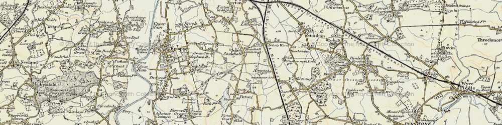 Old map of Stonehall in 1899-1901