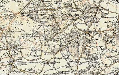 Old map of Stonehill in 1897-1909