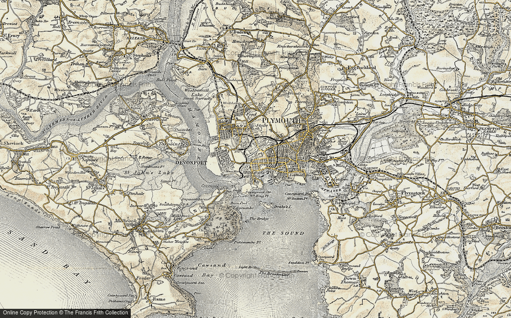 Old Map of Stonehouse, 1899-1900 in 1899-1900
