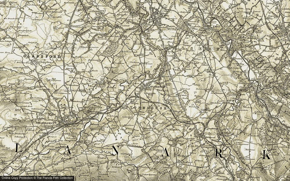 Old Map of Historic Map covering Westown in 1904-1905