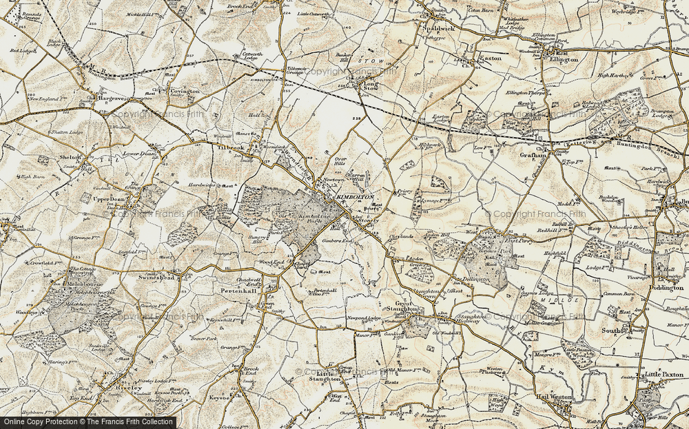 Old Map of Stonely, 1901 in 1901
