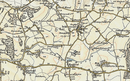 Old map of Stonepits in 1899-1902