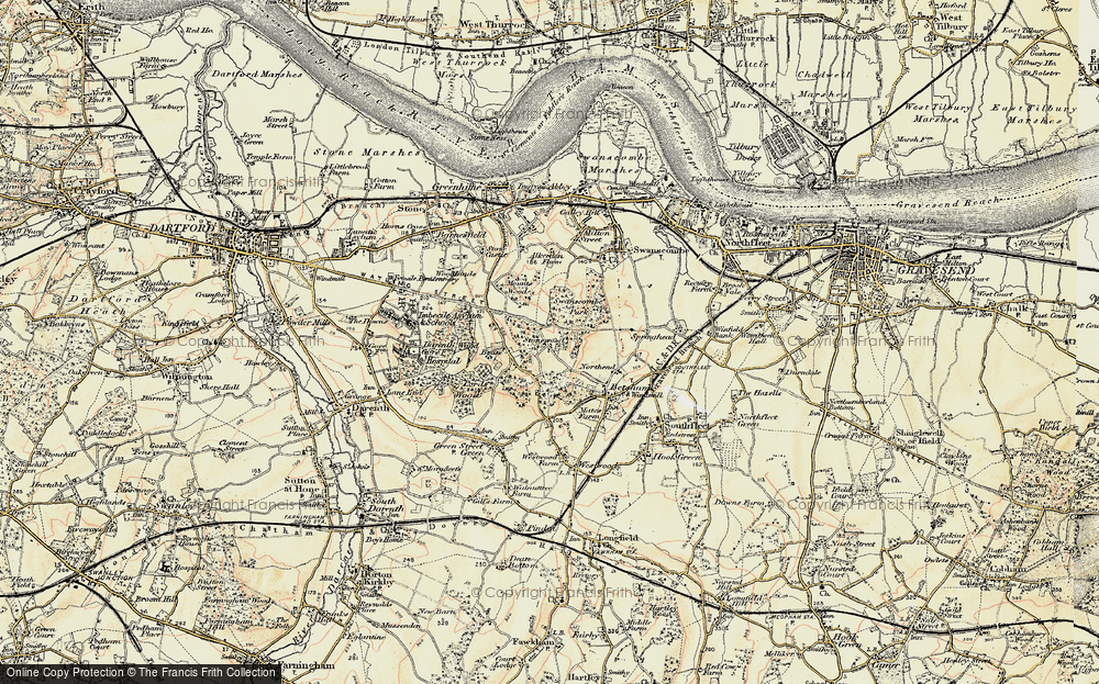 Old Map of Stonewood, 1897-1898 in 1897-1898