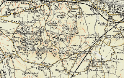 Old map of Stonewood in 1897-1898