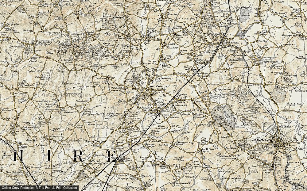 Old Map of Stoney Hill, 1901-1902 in 1901-1902