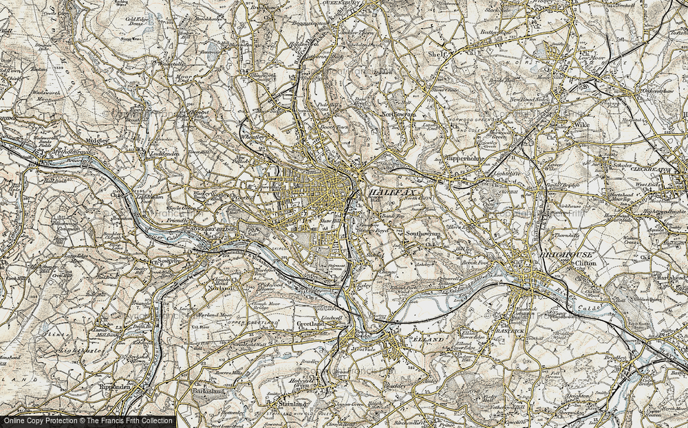 Old Map of Stoney Royd, 1903 in 1903