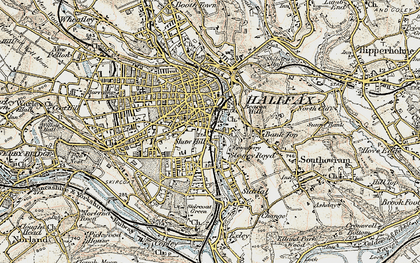 Old map of Stoney Royd in 1903
