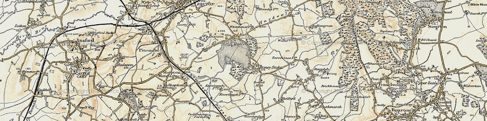 Old map of Stoney Stoke in 1899