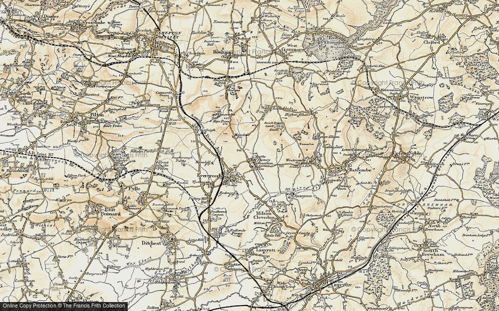 Old Map of Stoney Stratton, 1899 in 1899