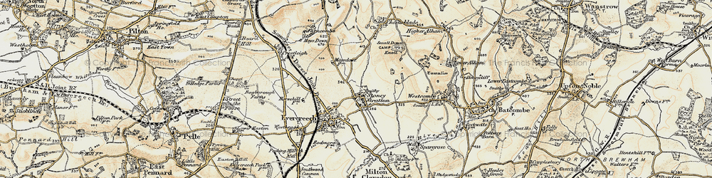 Old map of Stoney Stratton in 1899