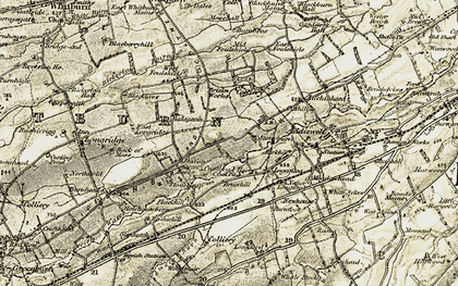 Old map of Stoneyburn in 1904-1905