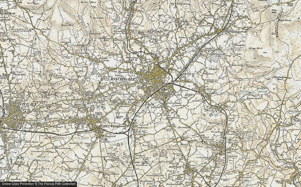 Old Map of Stoneyfield, 1903 in 1903