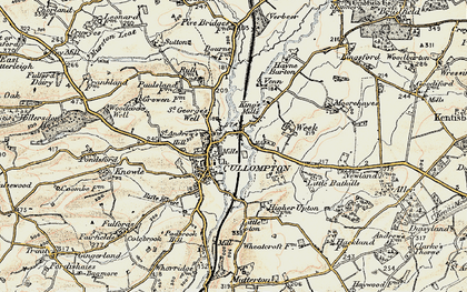 Old map of Stoneyford in 1898-1900