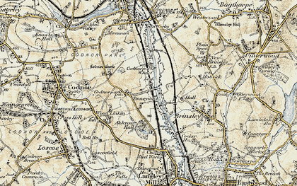 Old map of Brinsley Hall in 1902