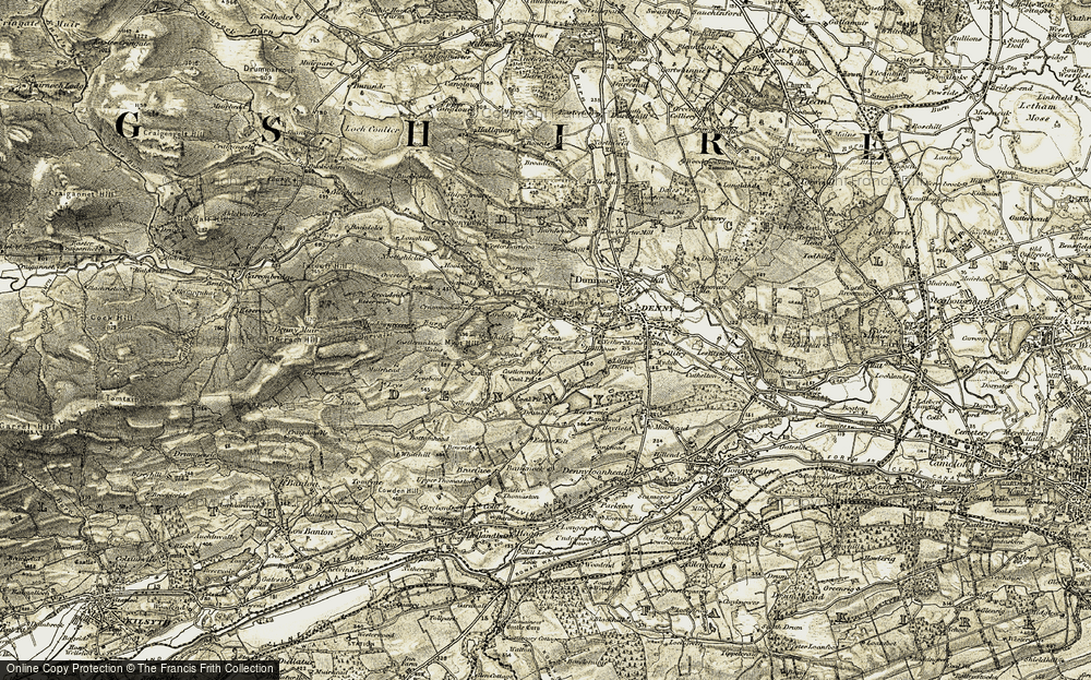 Old Map of Stoneywood, 1904-1907 in 1904-1907
